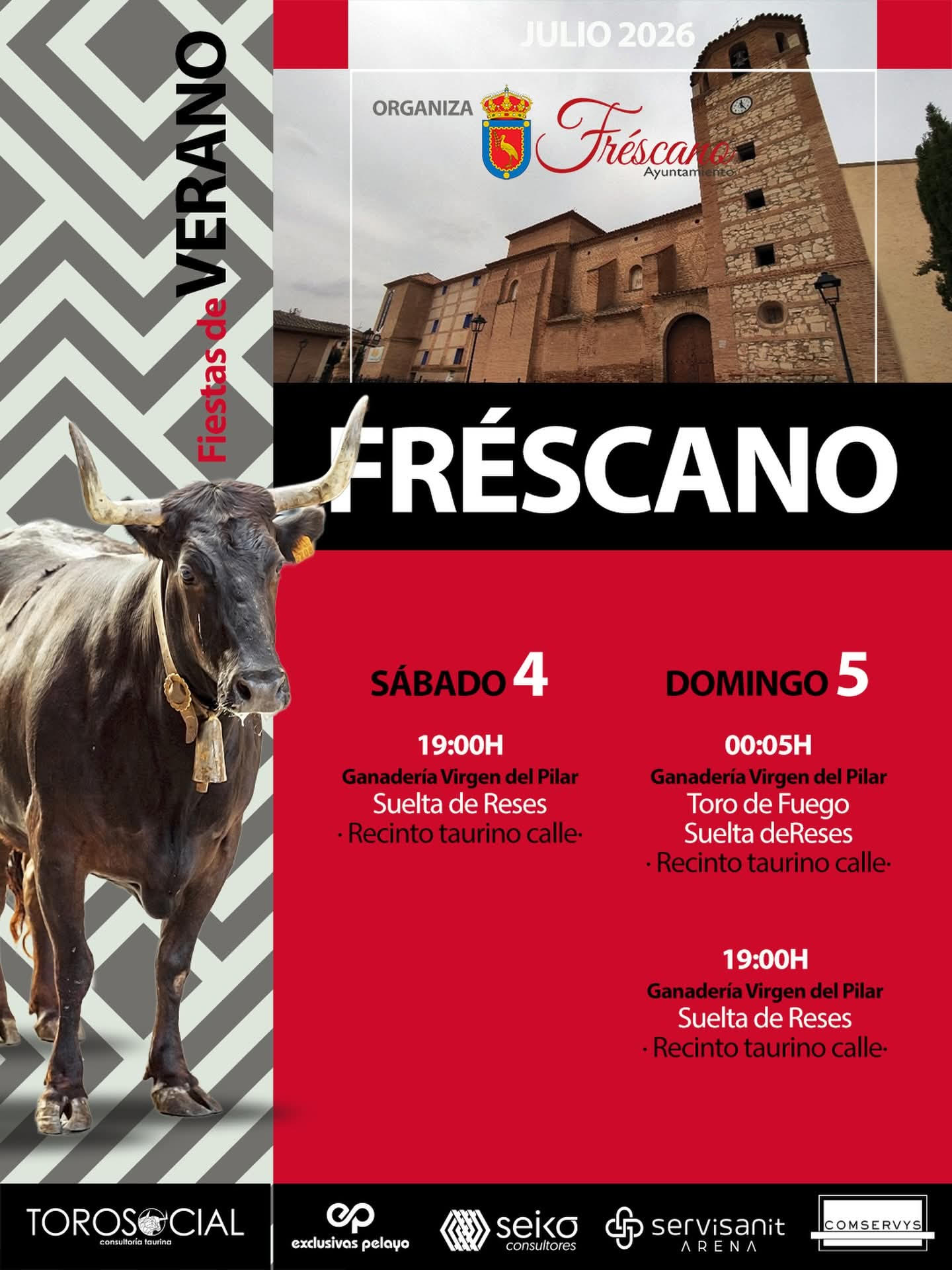 TOROS FRESCANO 4 Y 5 DE JULIO 2026