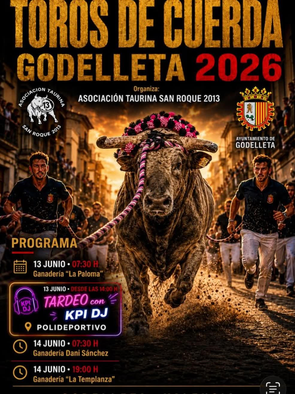TOROS GODELLETA DEL 13 AL 14 DE JUNIO 2026
