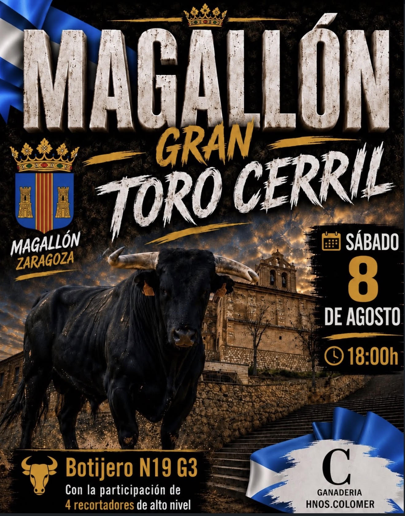 TOROS MAGALLON 8 AGOSTO 2026