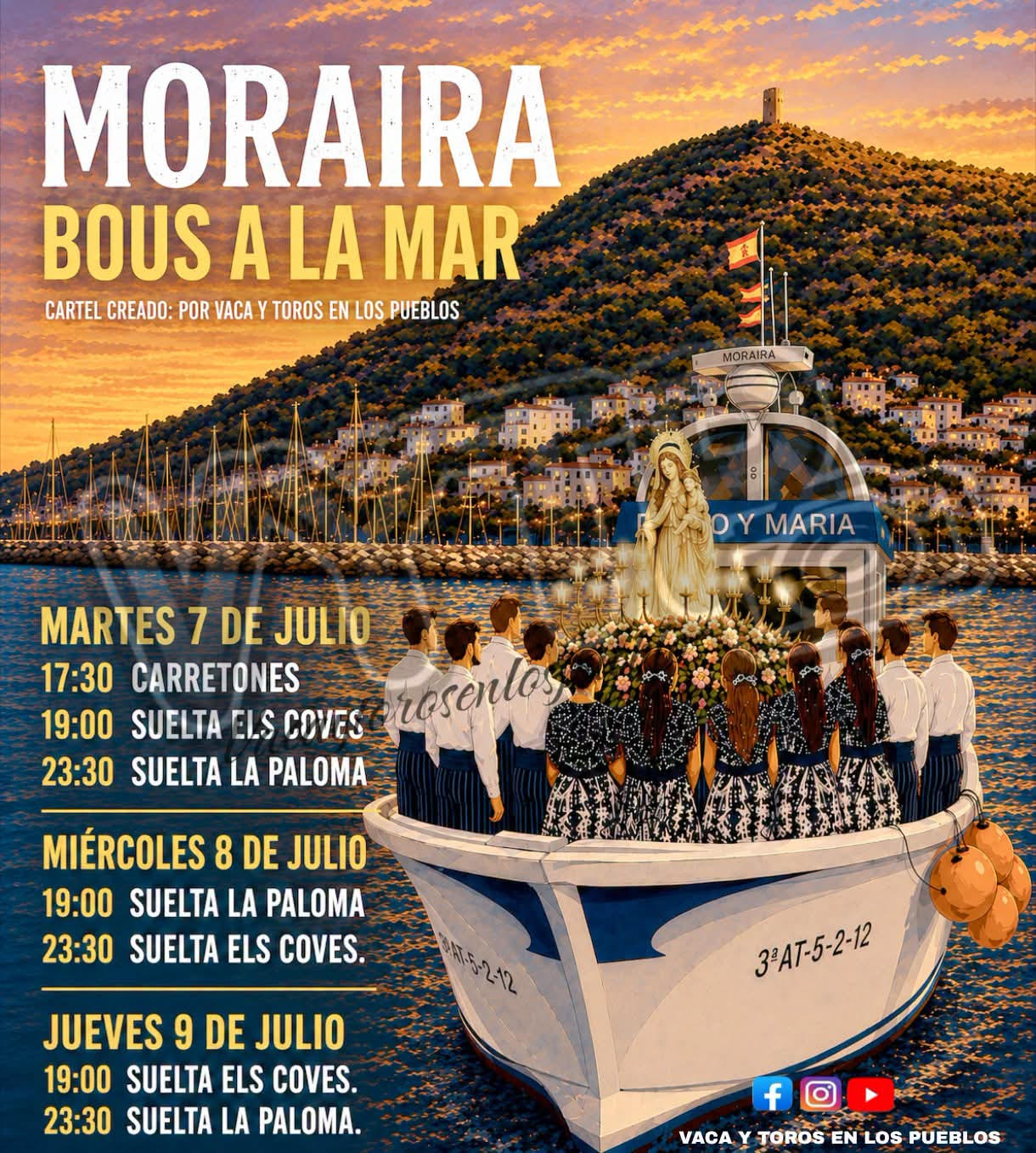 TOROS MARAIRA DEL 7 AL 9 DE JULIO 2026