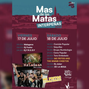 TOROS MAS DE MATAS 17 Y 18 DE JULIO 2026.