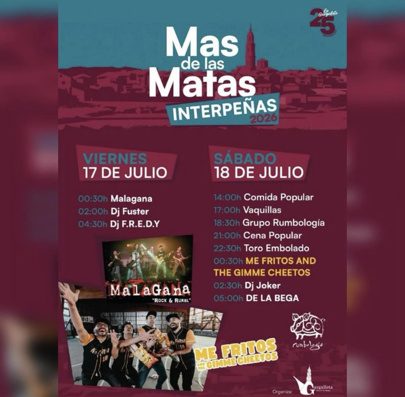 TOROS MAS DE MATAS 17 Y 18 DE JULIO 2026.