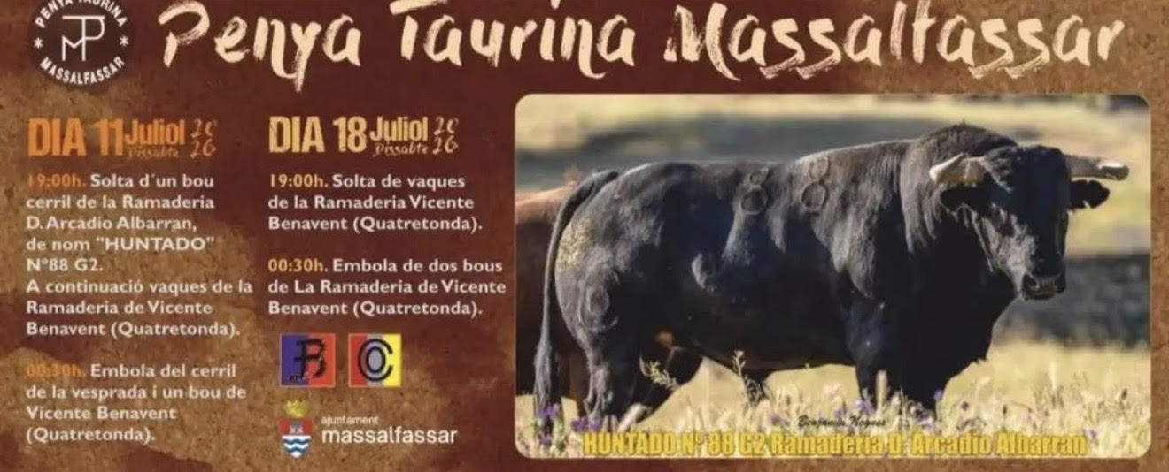 TOROS MASSALFASSAR 18 DE JULIO 2026