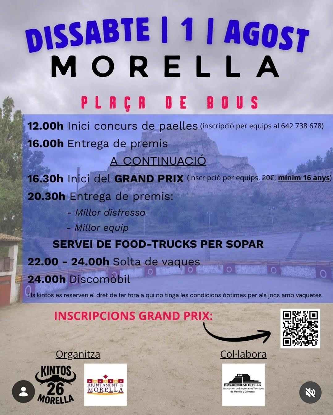 TOROS MORELLA 1 DE AGOSTO 2026