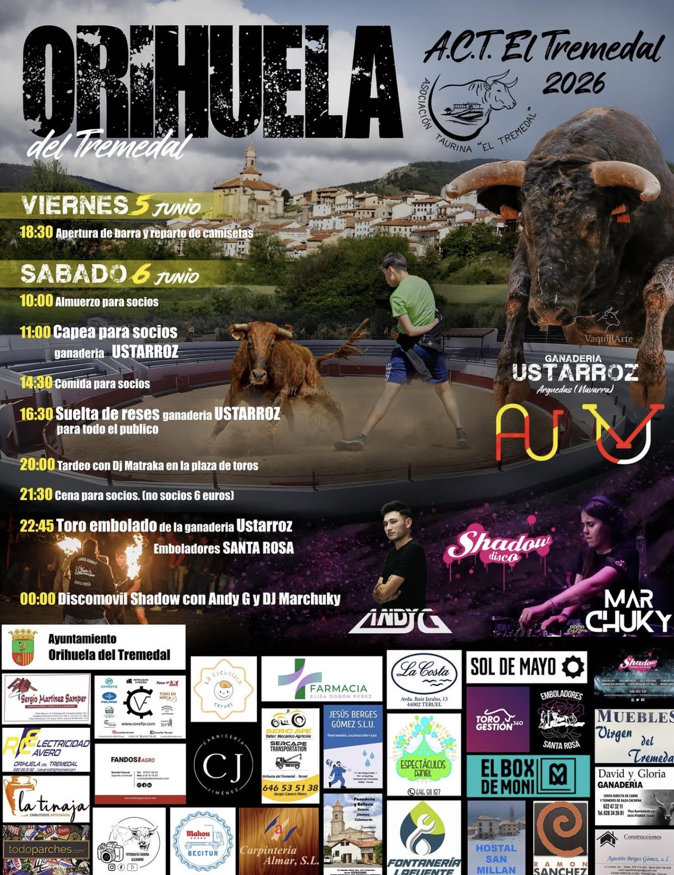TOROS OHIHUELA 5 Y 6 DE JUNIO 2026