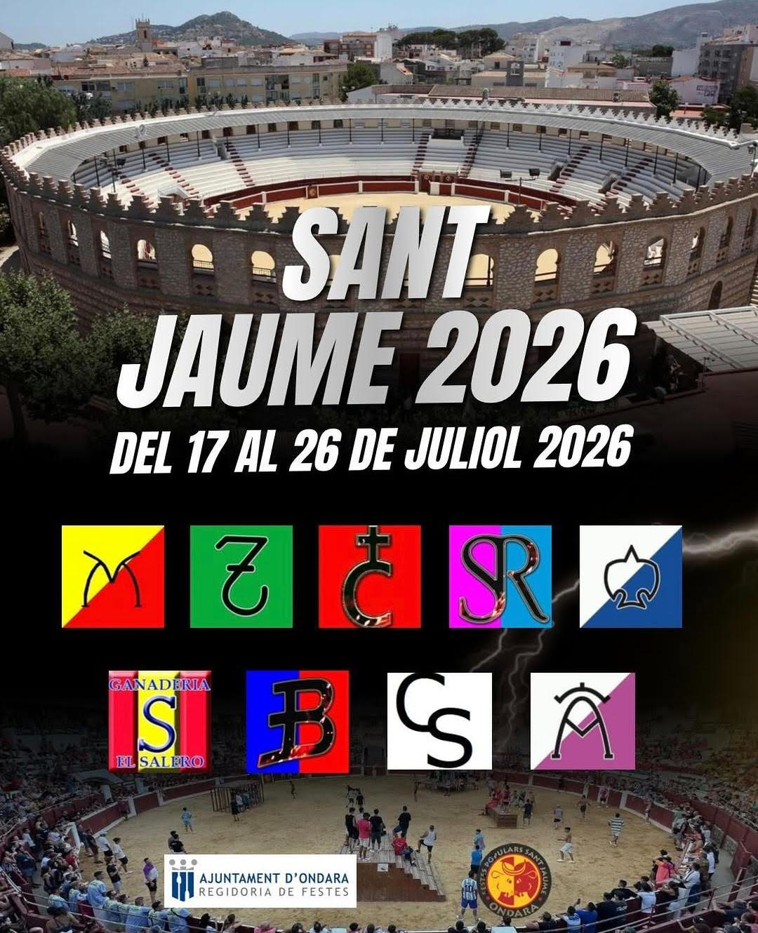 TOROS ONDARA DEL 17 AL 26 DE JULIO 2026