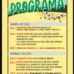 TOROS ORCERA DEL 2 AL 5 DE JULIO 2026