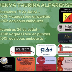 TOROS PEÑA TAURINA ALFARENSE 24 JULIO 2026