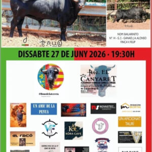 TOROS PENYA EL TRATO 27 JUNIO 2026