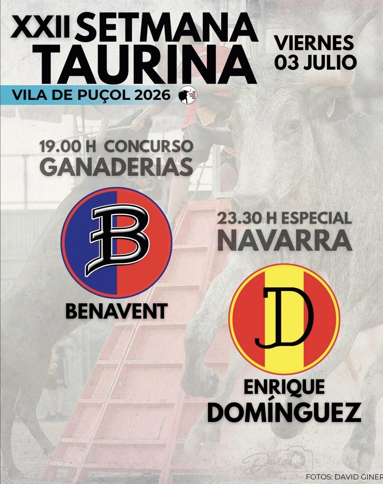 TOROS PUÇOL 3 DE JULIO 2026.