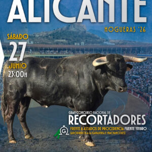 TOROS RECORTES ALICANTE 27 JUNIO 2026