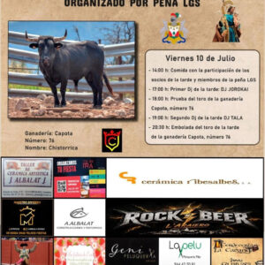 TOROS RIBESALBES 10 DE JULIO 2026