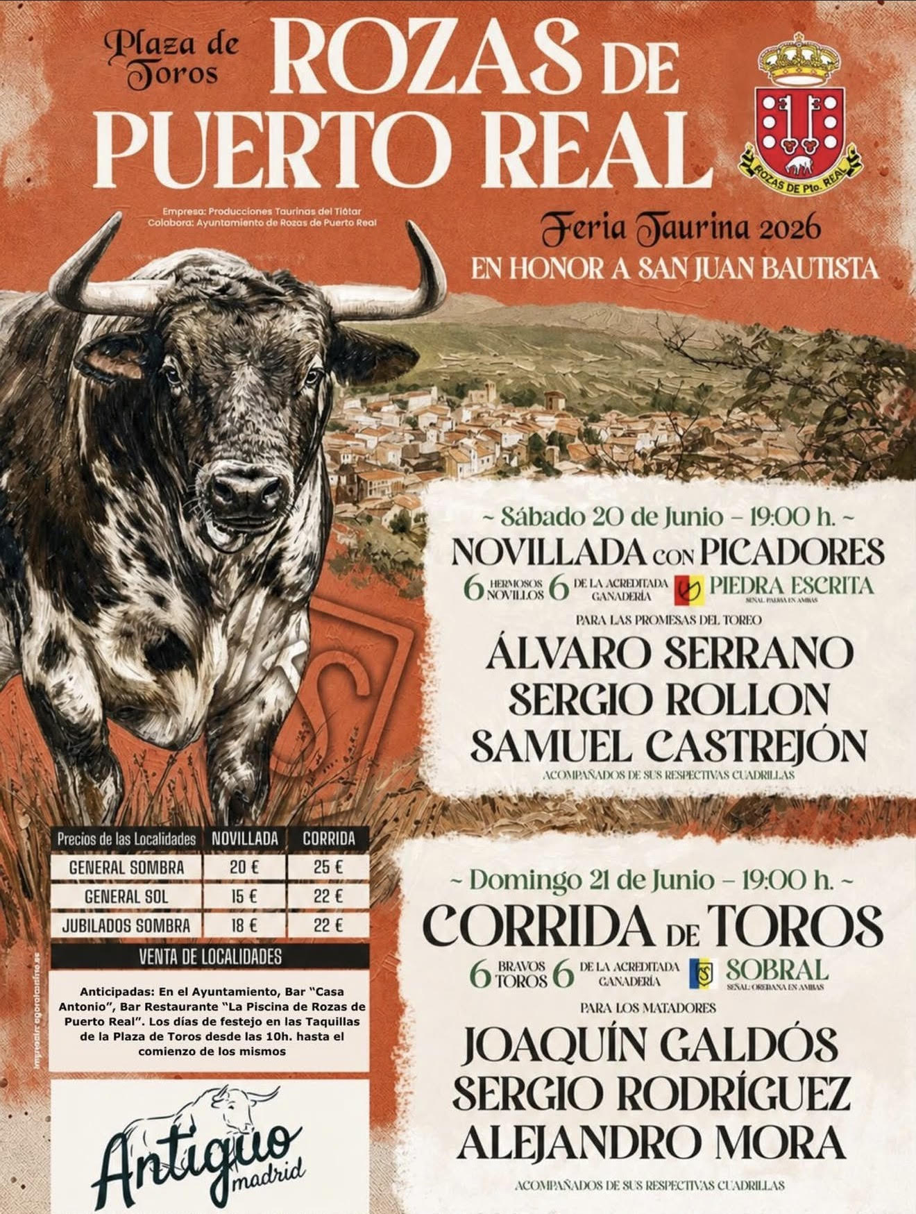 TOROS ROZAS DEL PUERTO 13 JUNIO 2026
