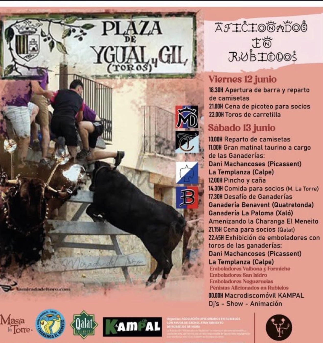 TOROS RUBIELOS DE MORA 12 Y 13 DE JUNIO 2026