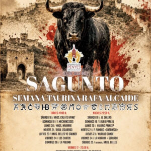 TOROS SAGUNTO DEL 18 AL 26 DE JULIO 2026