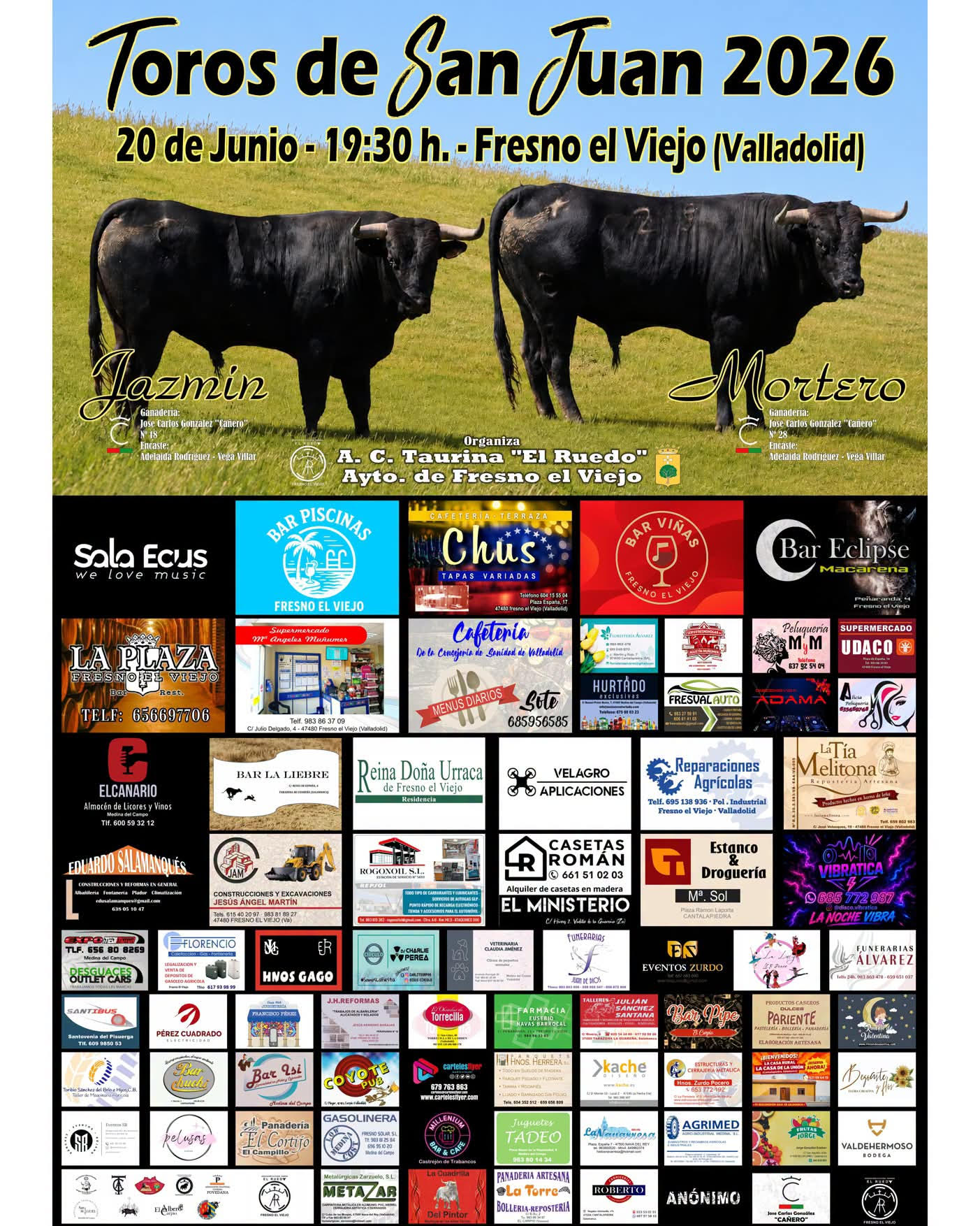 TOROS SAN JUAN 20 DE JUNIO 2026