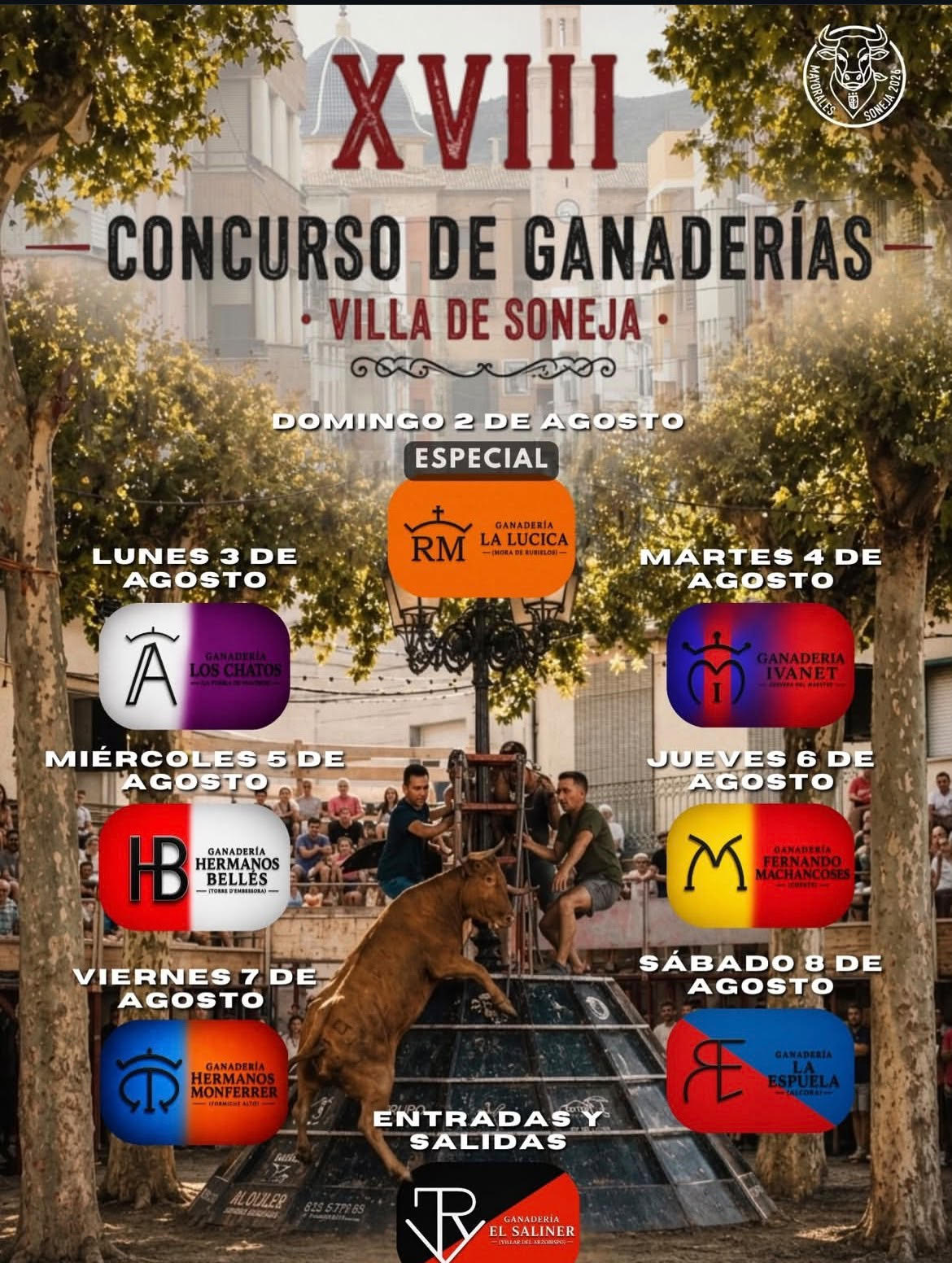 TOROS SONEJA DEL 2 AL 8 DE AGOSTO 2026