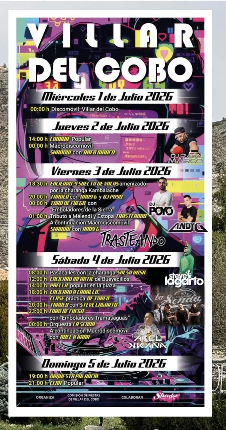 TOROS VILLAR DE COBO 3 Y 4 DE JULIO 2026