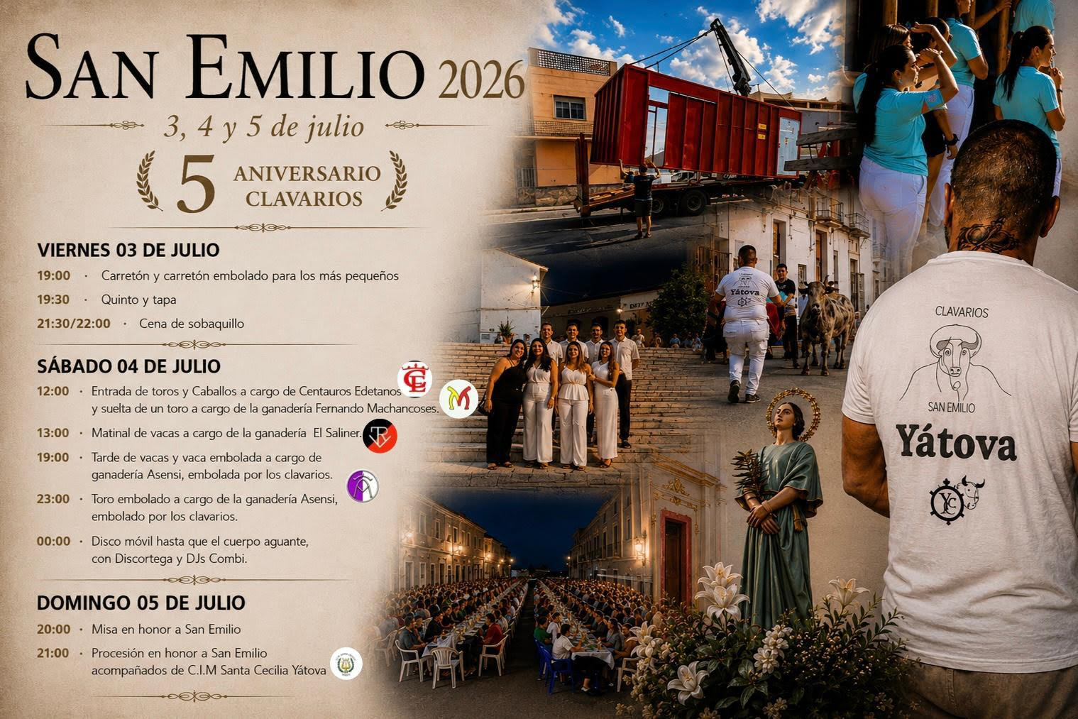 TOROS YATOVA DEL 3 AL 5 DE JULIO 2026