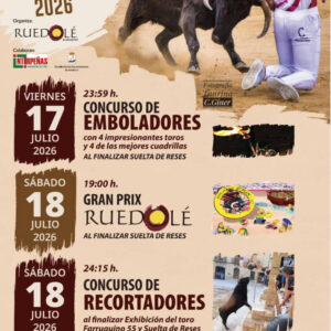 TOROS ANDORRA TERUEL DEL 17 AL 19 JULIO 2026
