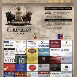 TOROS BARXETA 20 Y 21 DE JULIO 2026.