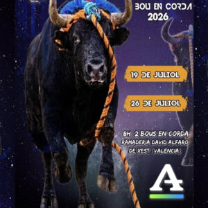 TOROS BOU EN CORDA REAL 19 JULIO 2026