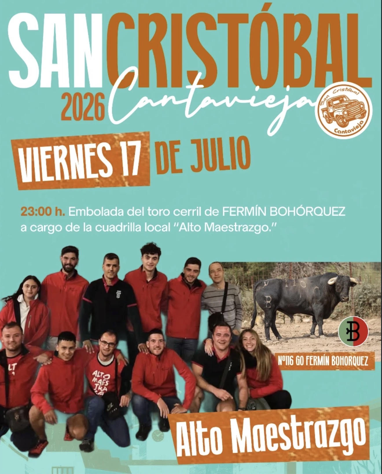 TOROS CANTAVIEJA 17 JULIO 2026