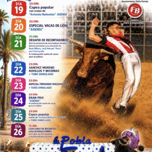 TOROS FERIA TAURINA DEL 19 AL 26 DE JULIO 2026