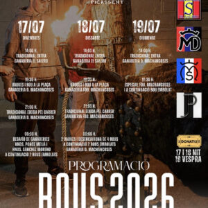 TOROS GENT DE BOU PICASSENT 17 18 Y 19 DE JULIO 2026