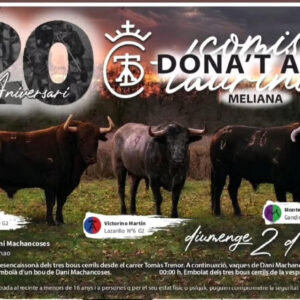 TOROS MELIANA 2 AGOSTO 2026