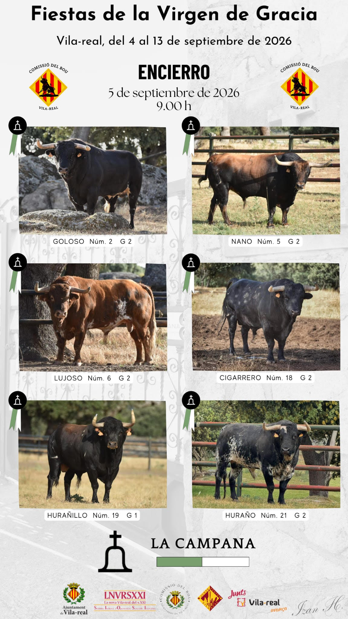 TOROS VILA REAL DEL 4 AL 13 DE SEPTIEMBRE 2026