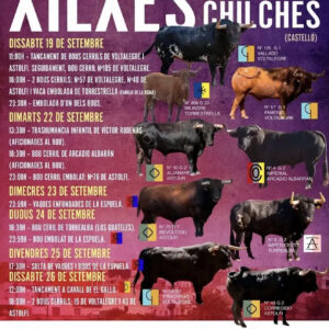 TOROS XILXES 19 SEPTIEMBRE 2026