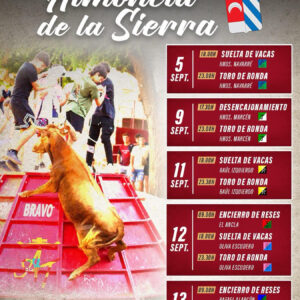 TOROS ALMONCID DE LA SIERRA DEL 11 AL 13 SEPTIEMBRE 2026
