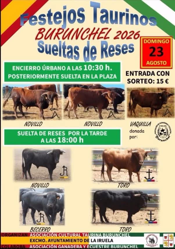 TOROS BORUNCHEL 23 AGOSTO 2026