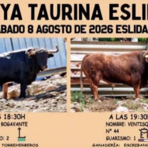 TOROS ESLIDA 8 AGOSTO 2026