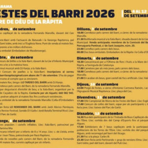 TOROS LA RAPITA DEL 4 AL 12 SEPTIEMBRE 2026