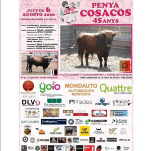 TOROS LA VALL 6 DE AGOSTO 2026