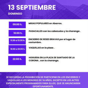 TOROS LUNA 13 SEPTIEMBRE 2026