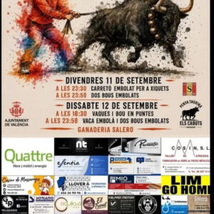 TOROS MASSARROJOS 11 Y 12 SEPTIEMBRE 2026