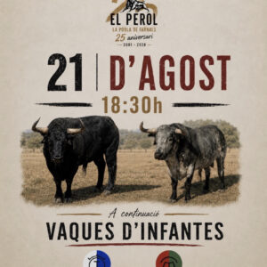 TOROS PUEBLA DE FARNALS 21 DE AGOSTO 2026