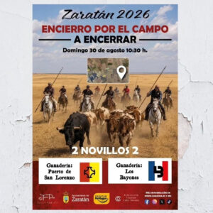 TOROS ZARATAN 30 AGOSTO 2026