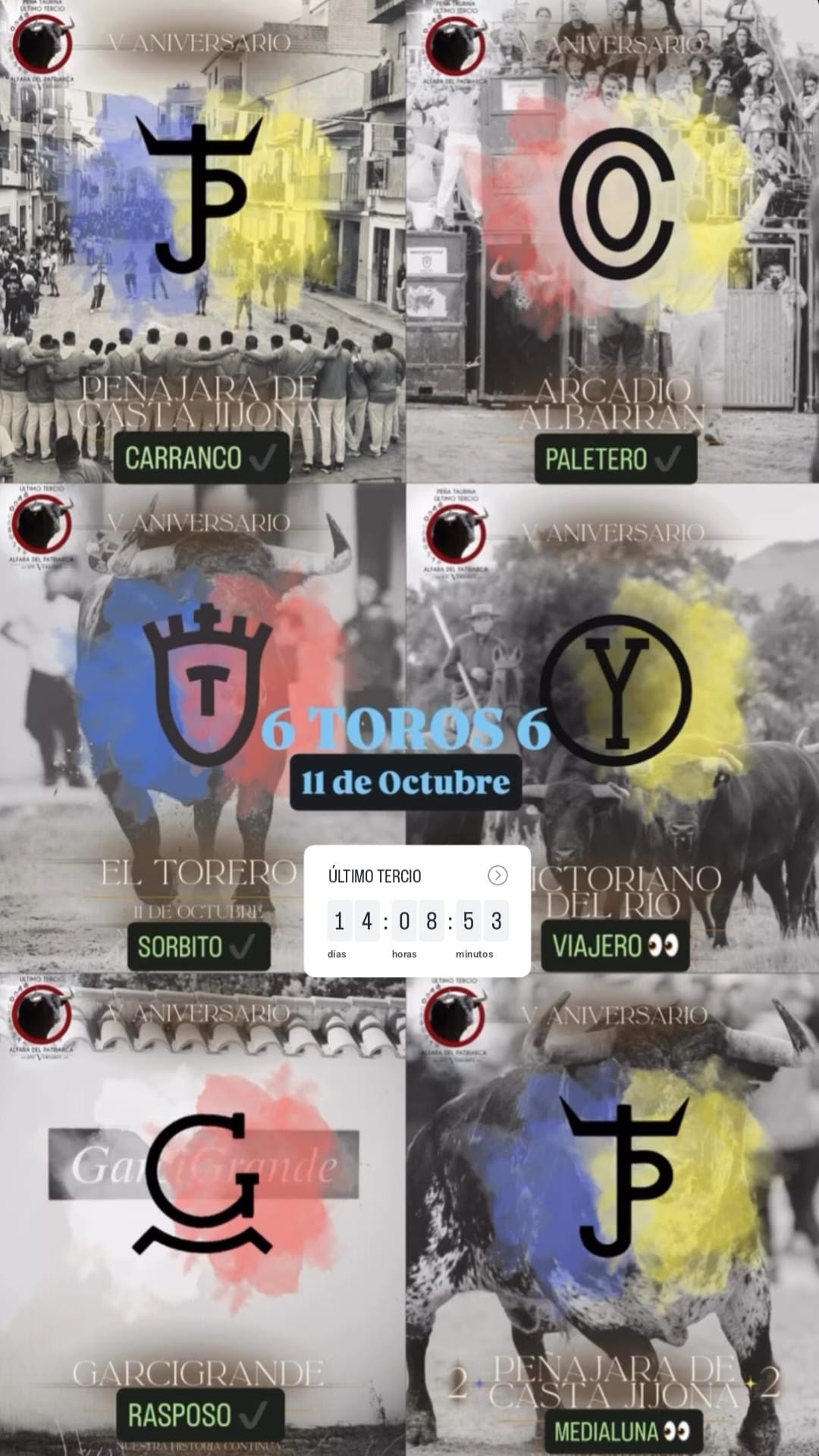 TOROS ALFARA DEL PATRIARCA 11 OCTUBRE 2026