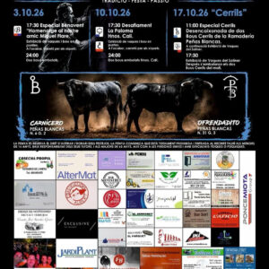 TOROS BORBOTÓ 3 OCTUBRE 2026