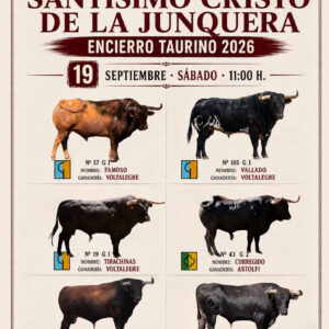 TOROS ENCIERRO XILXES 19 SEPTIEMBRE 2026