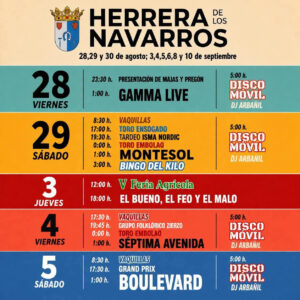 TOROS HERRERA DE LOS NAVARROS 10 DE SEPTIEMBRE 2026
