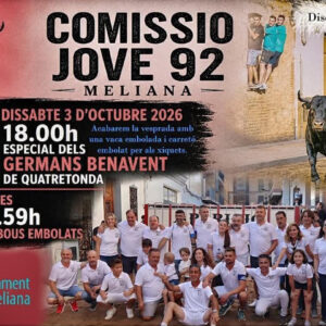 TOROS MELIANA 3 OCTUBRE 2026