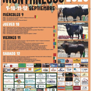 TOROS MONTANEJOS DEL 9 AL 12 DE SEPTIEMBRE 2026
