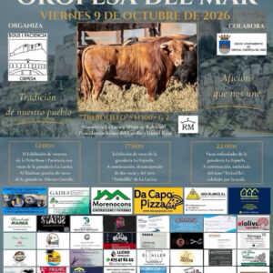 TOROS OROPESA DEL MAR 9 DE OCTUBRE 2026