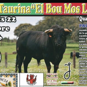 TOROS QUART DE LES VALLS 22 DE SEPTIEMBRE 2026