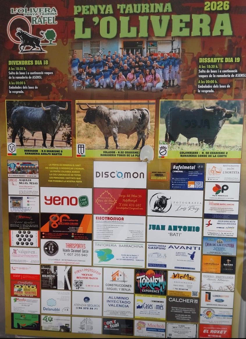 TOROS RAFEL DIA 18 Y 19 SEPTIEMBRE 2026.